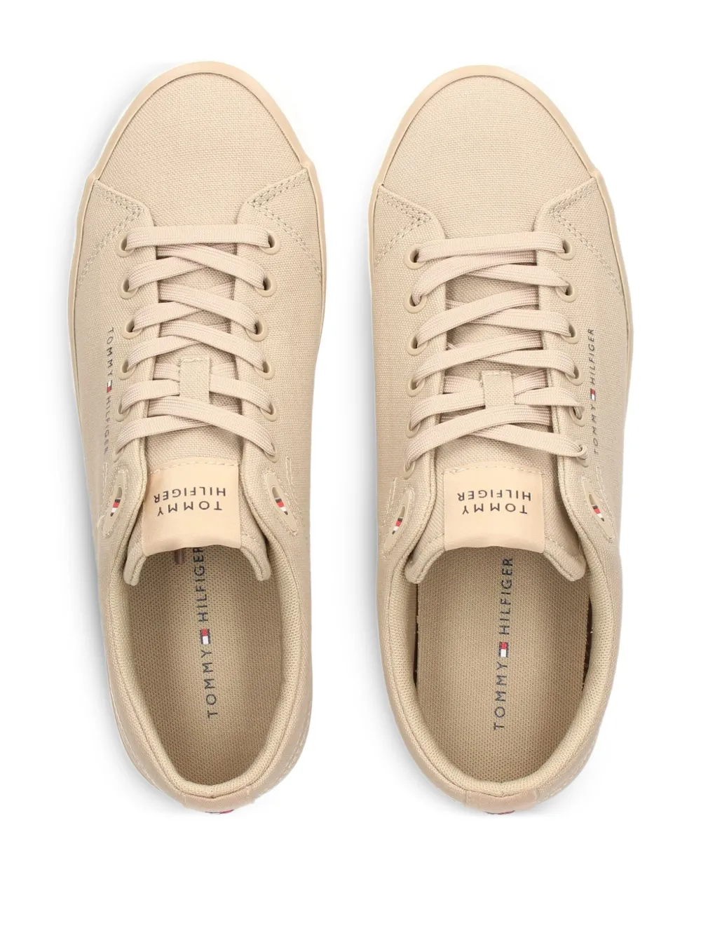 Tommy Hilfiger logo-print sneakers Neutrals
