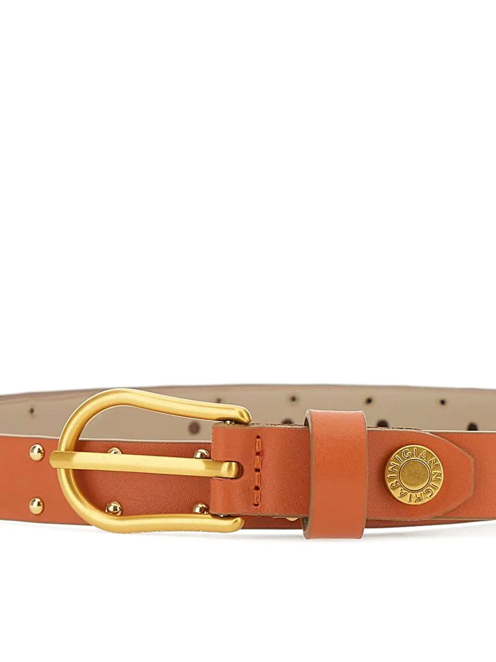 GIANNI CHIARINI Leren riem Oranje