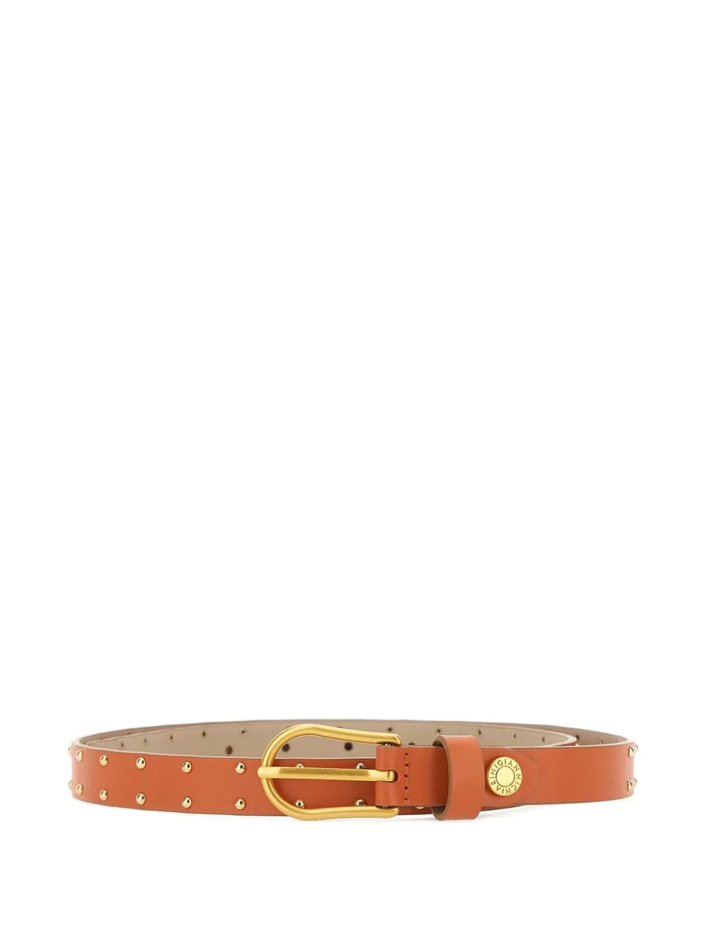GIANNI CHIARINI Leren riem Oranje
