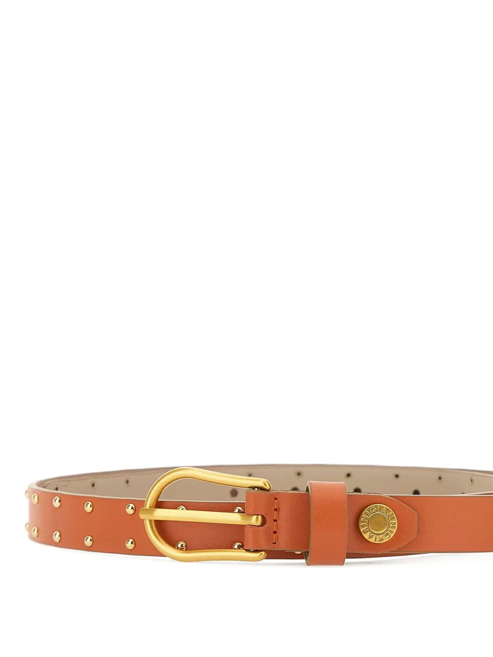 GIANNI CHIARINI Leren riem Oranje