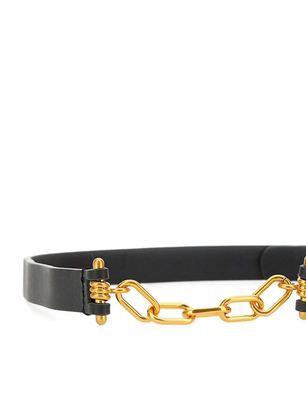 GIANNI CHIARINI chain link-detail belt - Zwart