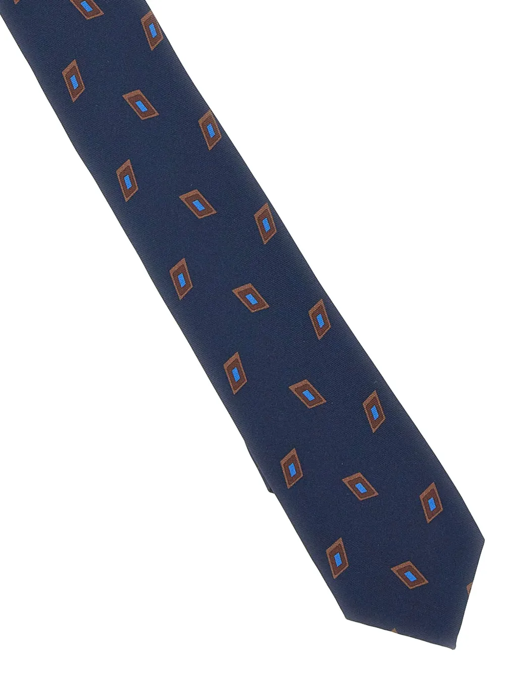 Barba zijden stropdas Blauw