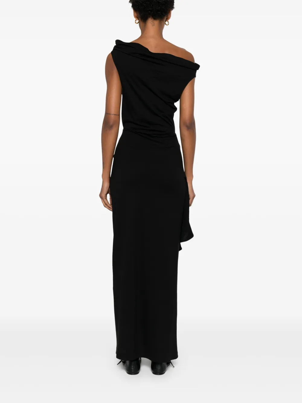 Shop Yehuafan Wool Maxi Dress