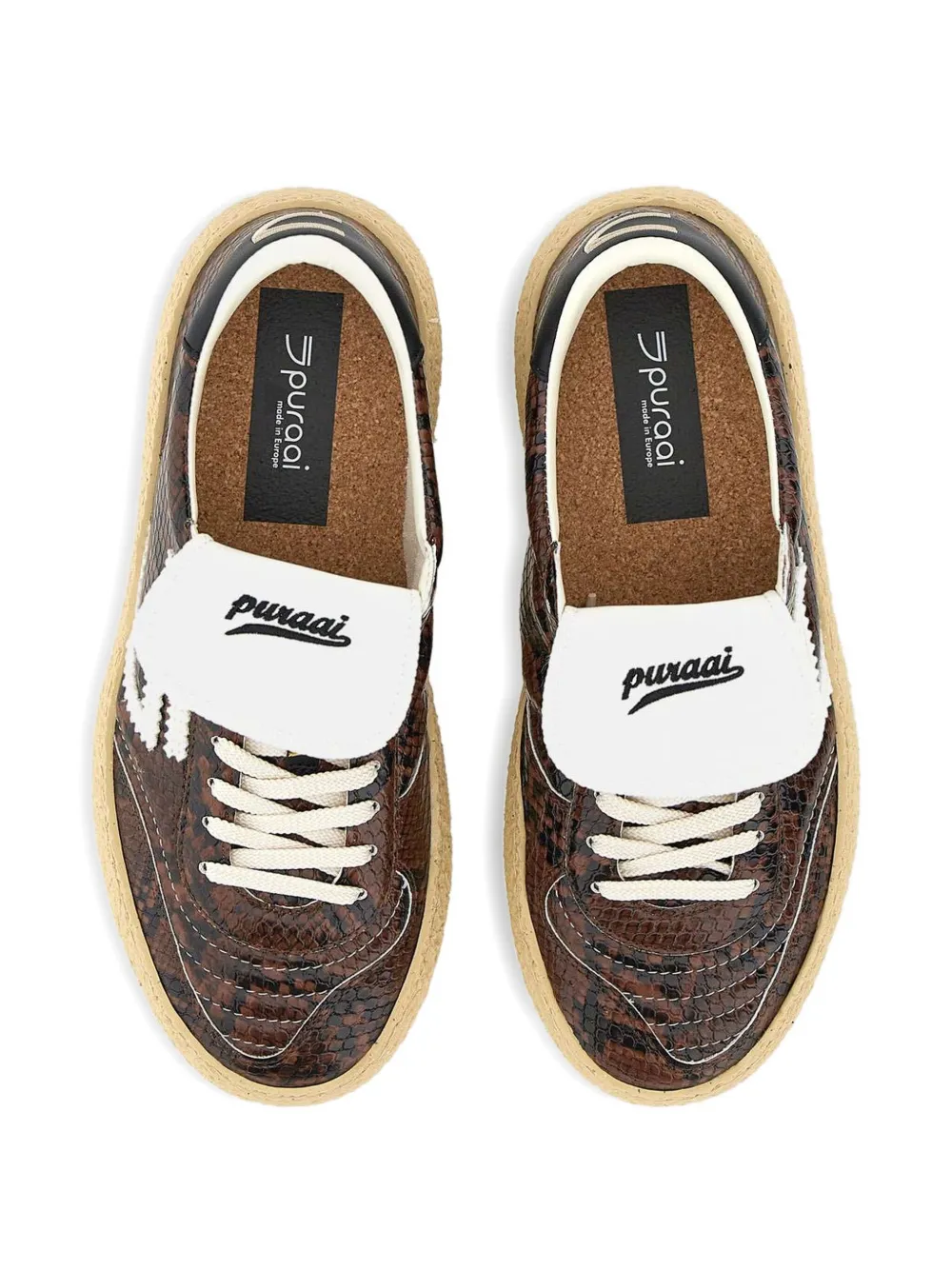 Puraai 4.05 Polly Tab sneakers Brown