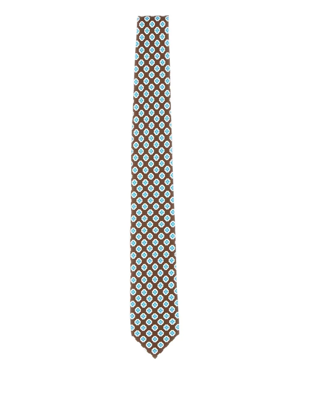 Barba patterned tie | Brown | Image 1