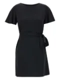 kaos crepe-texture dress - Black