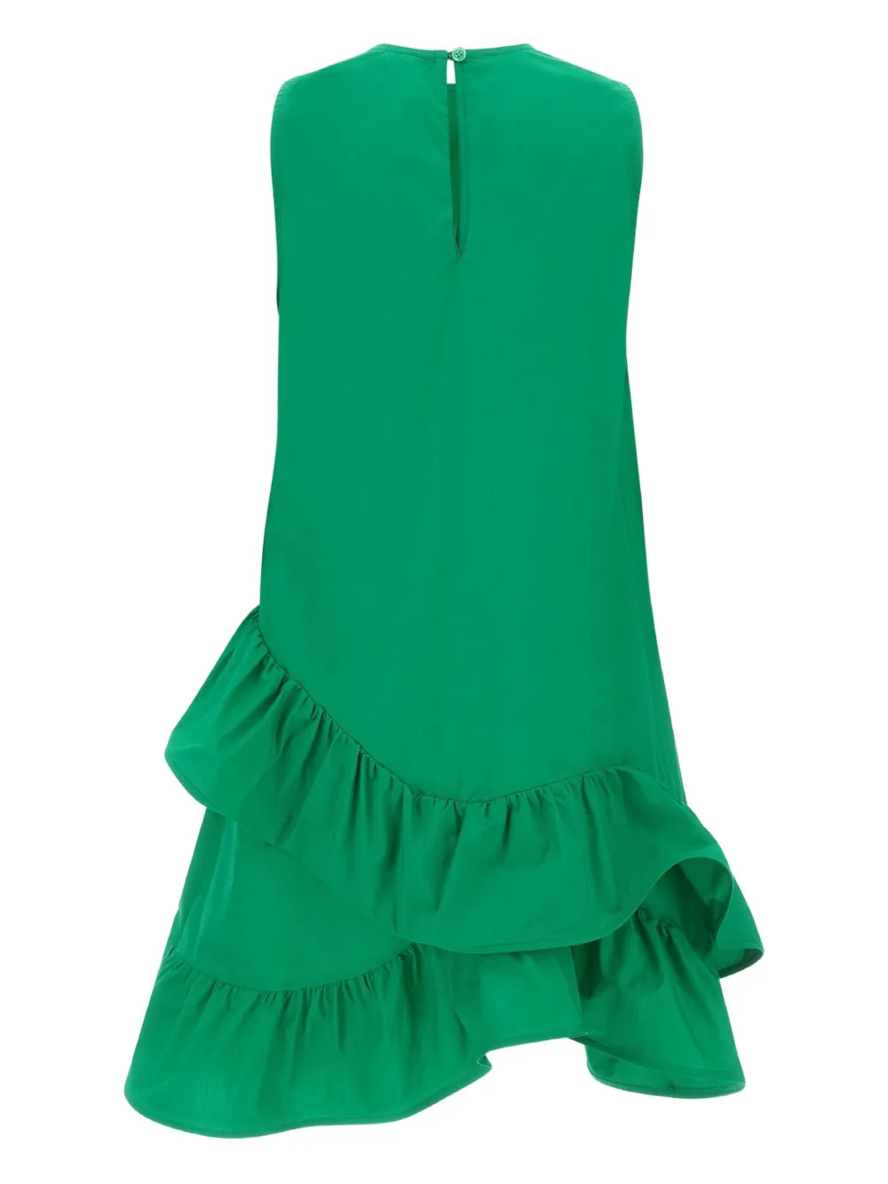 Kaos asymmetric cotton dress - Groen