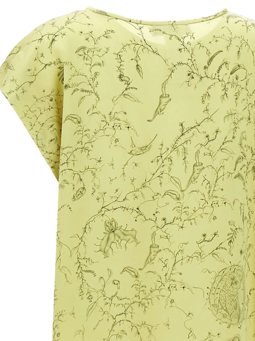 Fabiana Filippi Zijden blouse Groen