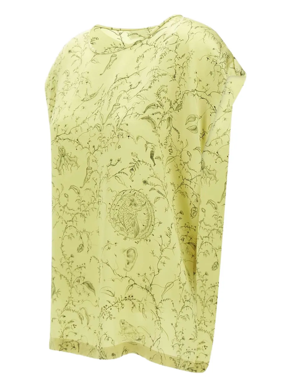 Fabiana Filippi Zijden blouse Groen