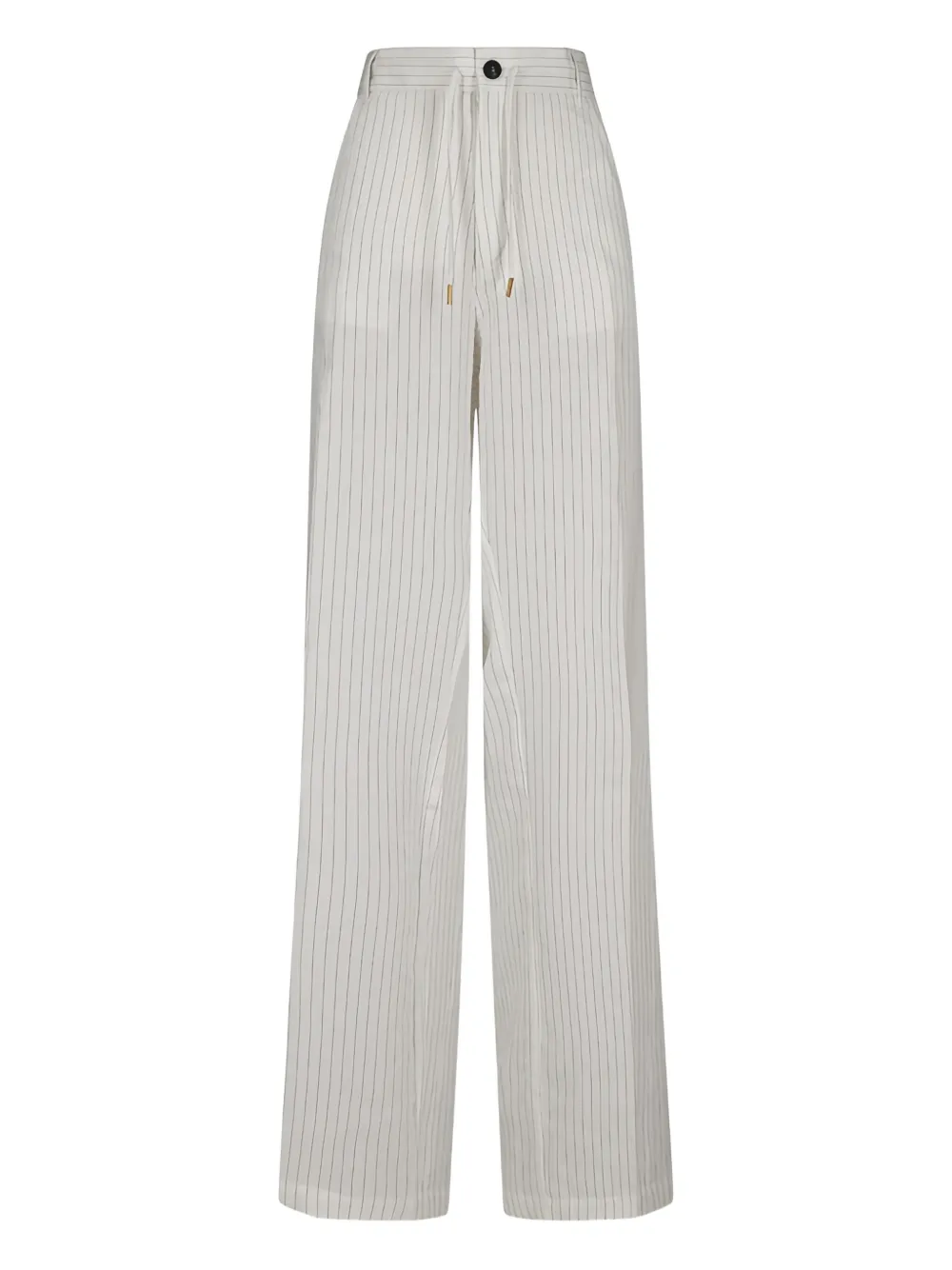 Darkpark Tris Stripes Wide-leg Trousers In White