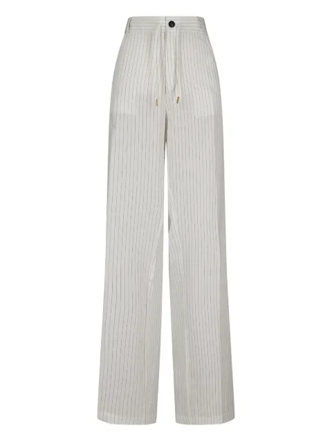 DARKPARK Iris stripes wide-leg trousers