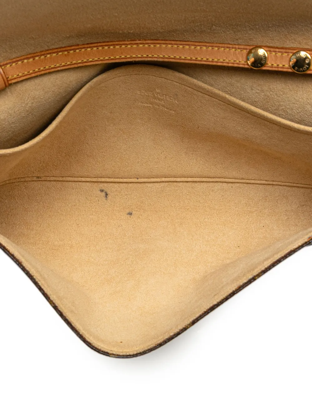 Pre-owned Louis Vuitton 2002 Monogram Pochette Twin Gm Crossbody Bag