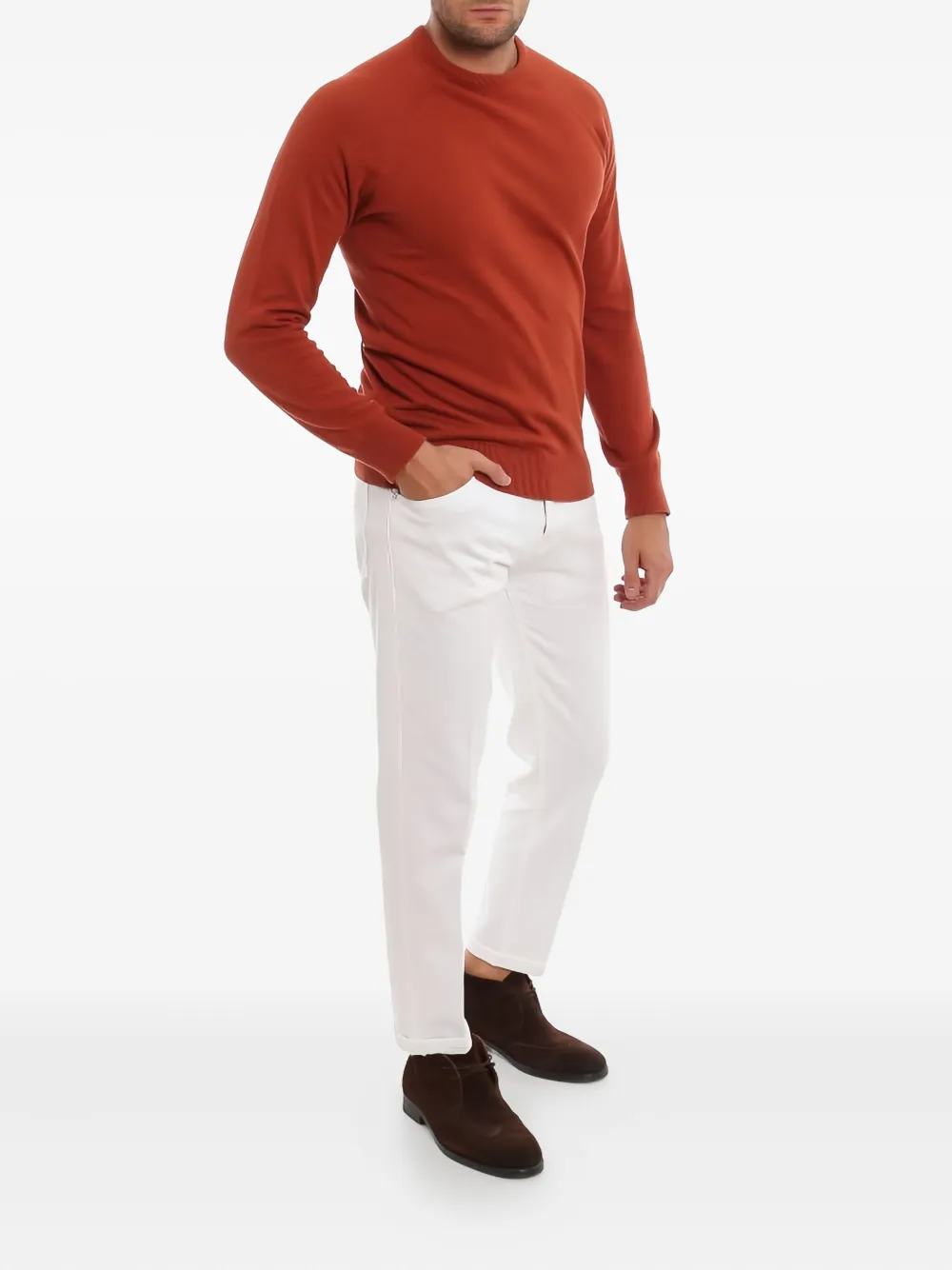 PT Torino Slim-fit jeans met zakken Wit