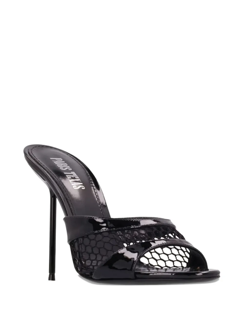 Paris Texas Lidia Mesh Mules In Black