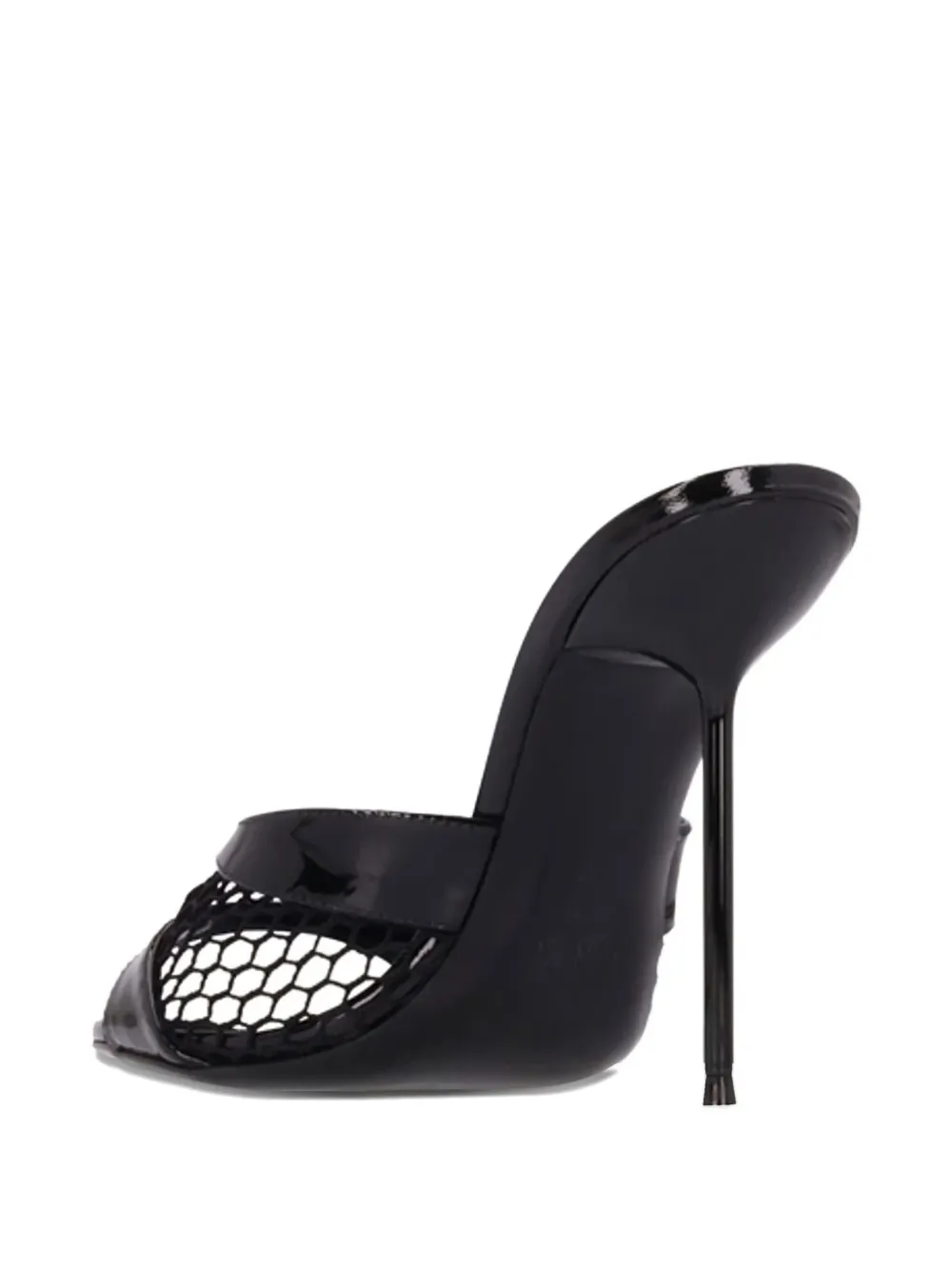Paris Texas Lidia Mesh Mules In Black