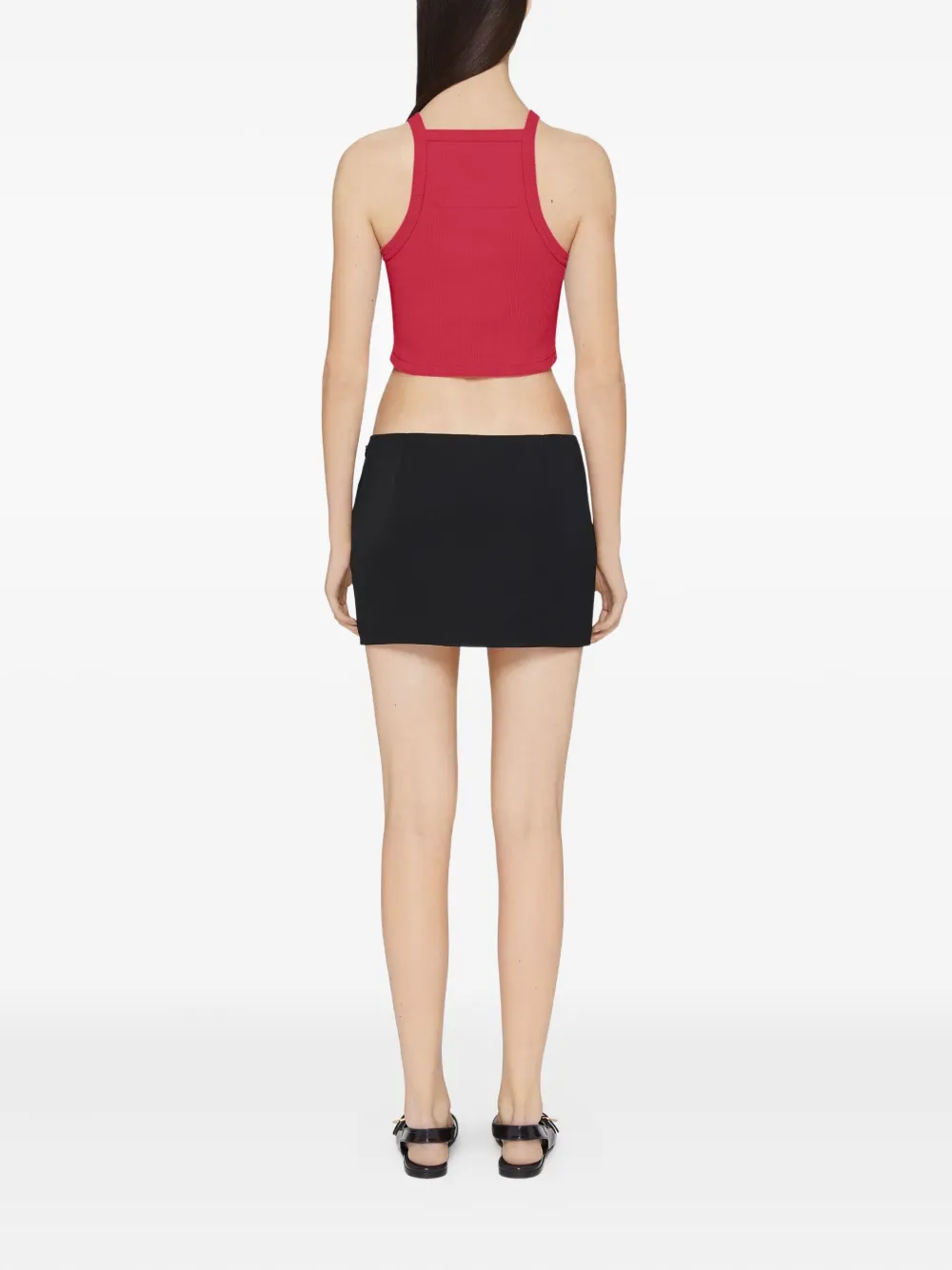 Givenchy Geribbelde tanktop met logo Rood