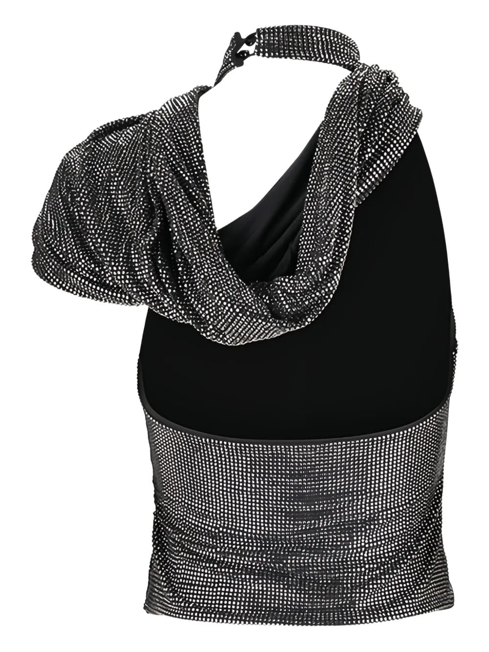 Giuseppe Di Morabito draped studded top - Zwart