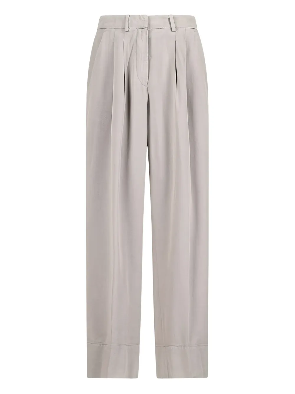PT Torino Broek met geplooid detail Grijs