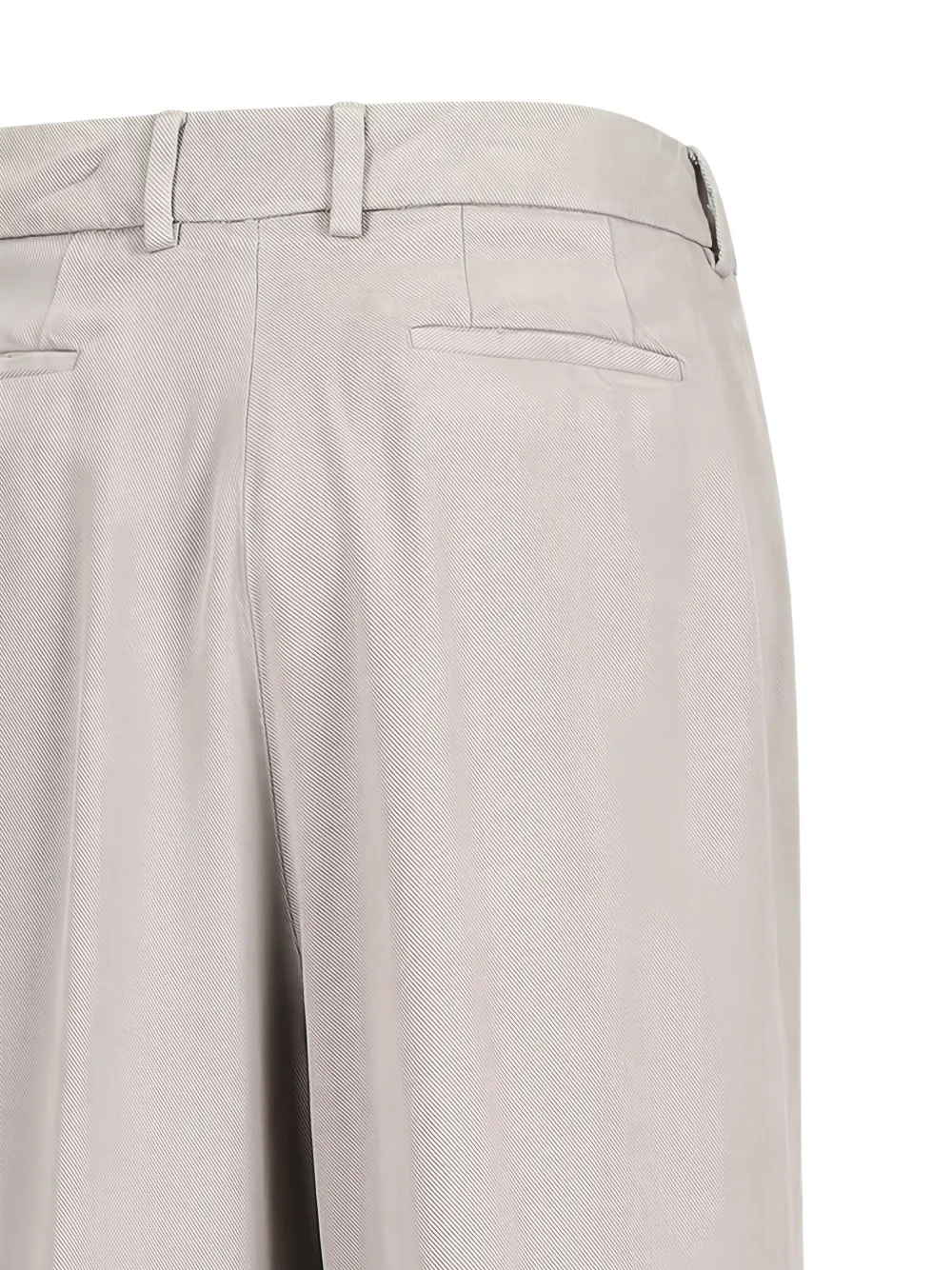 PT Torino Broek met geplooid detail Grijs