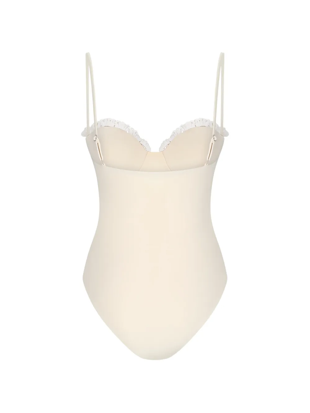 Magda Butrym Badpak met gewelfde afwerking Beige