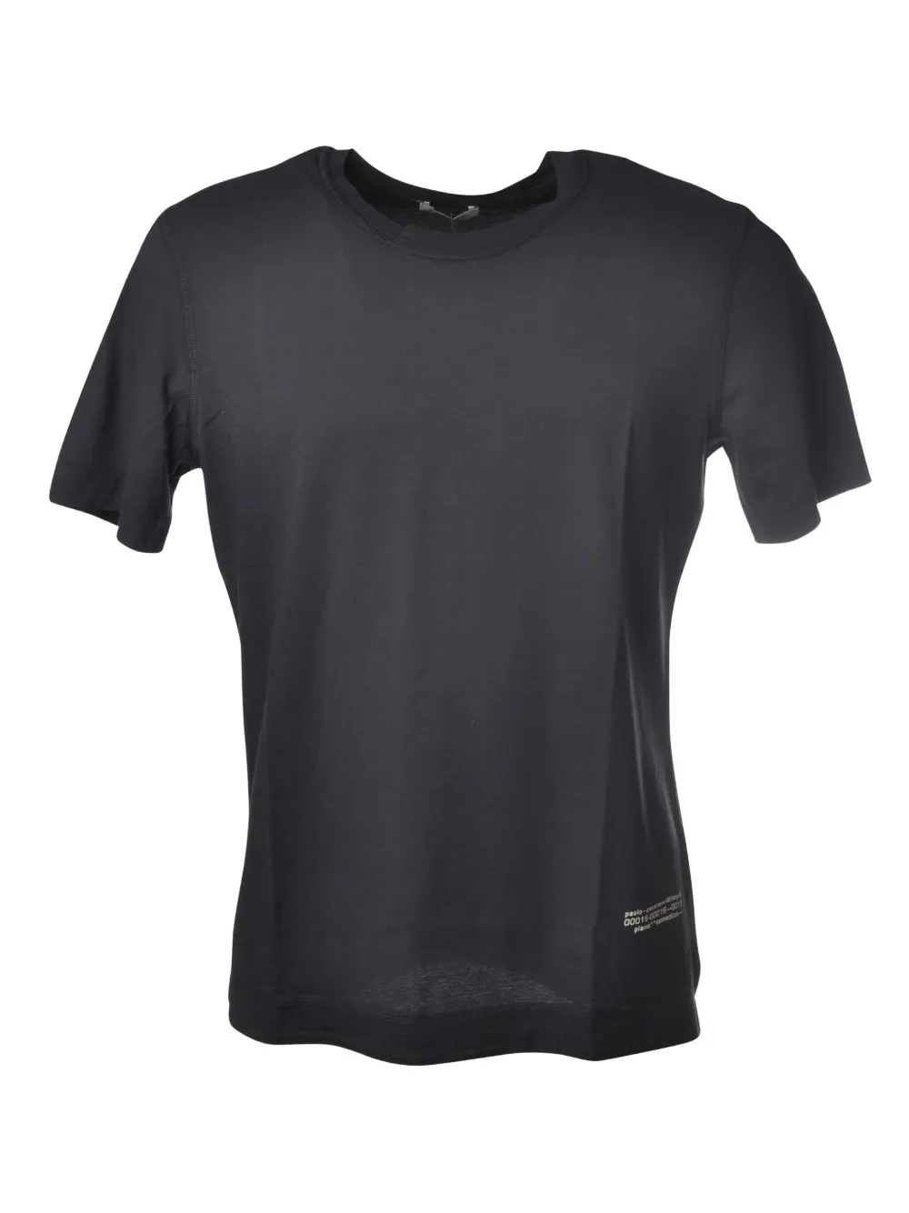 Paolo Pecora side-slit crew-neck T-shirt Zwart
