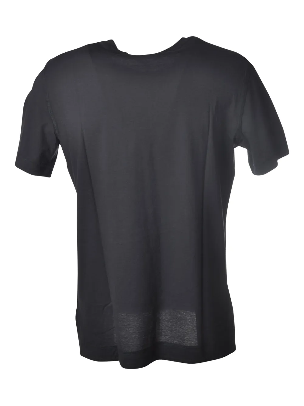 Paolo Pecora side-slit crew-neck T-shirt Zwart