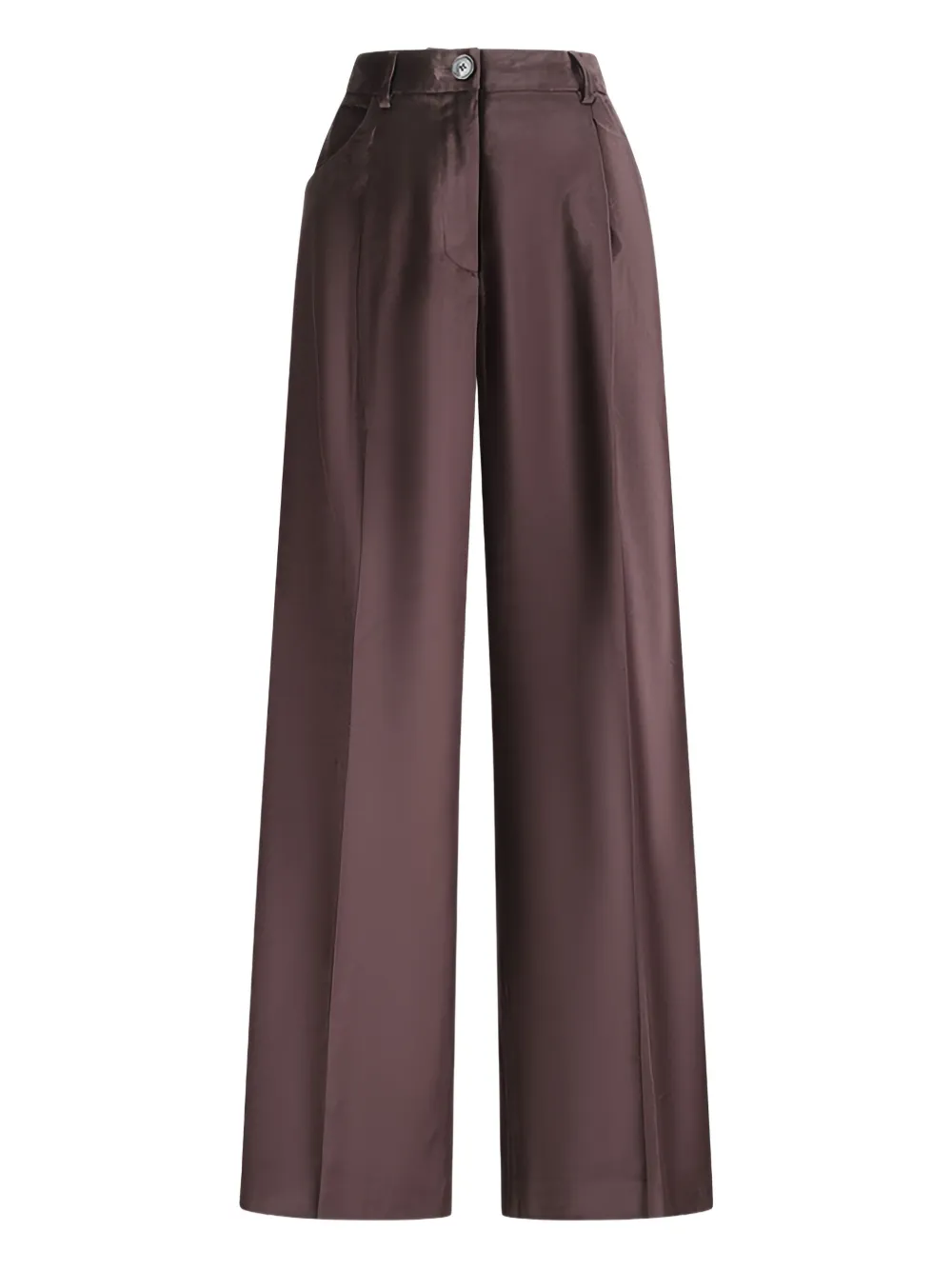PT Torino Gabrielle geplooide fluwelen broek Rood