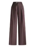 PT Torino Gabrielle pleated velvet trousers - Red