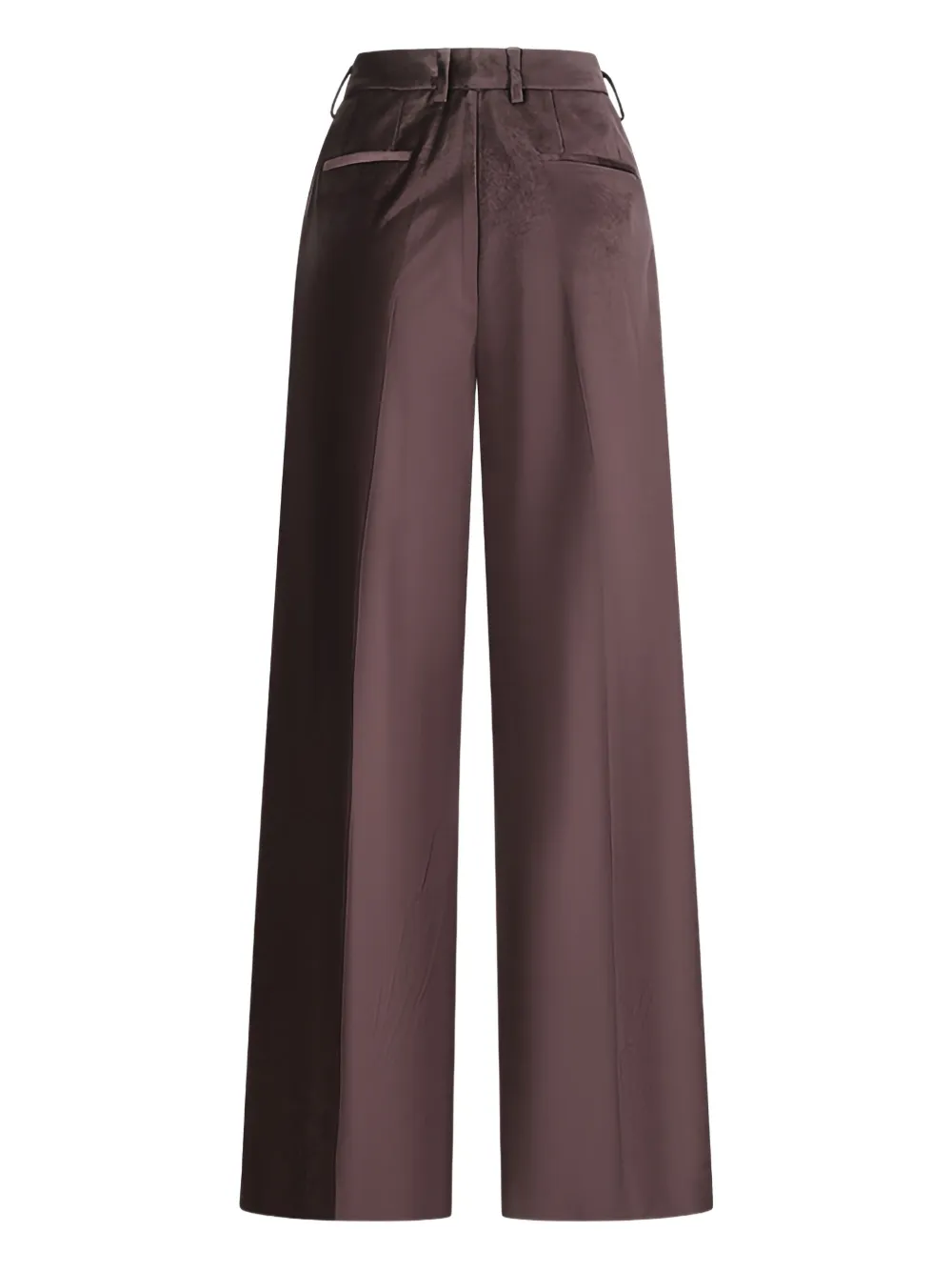 PT Torino Gabrielle pleated velvet trousers - Rood