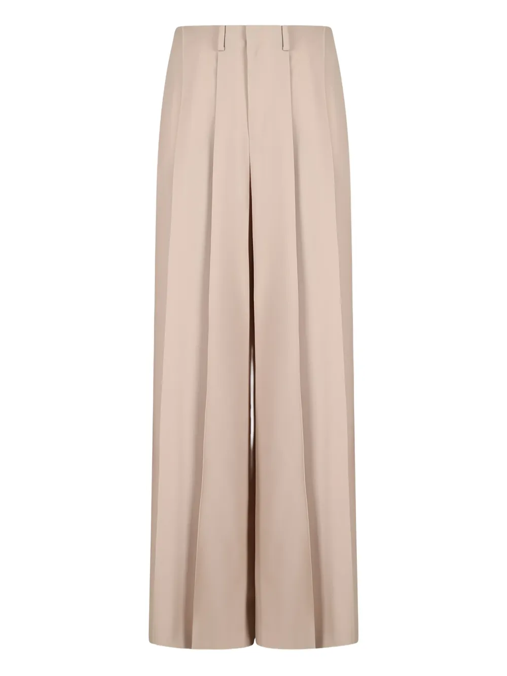pleated wide-leg trousers