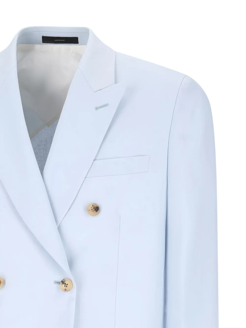 Paul Smith Double-breasted Button Jacket In Blue