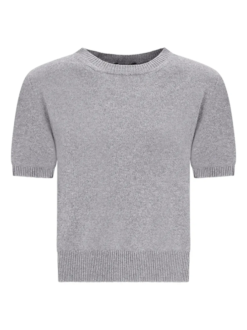 Canessa round neck short-sleeve top | Grey | Image 1