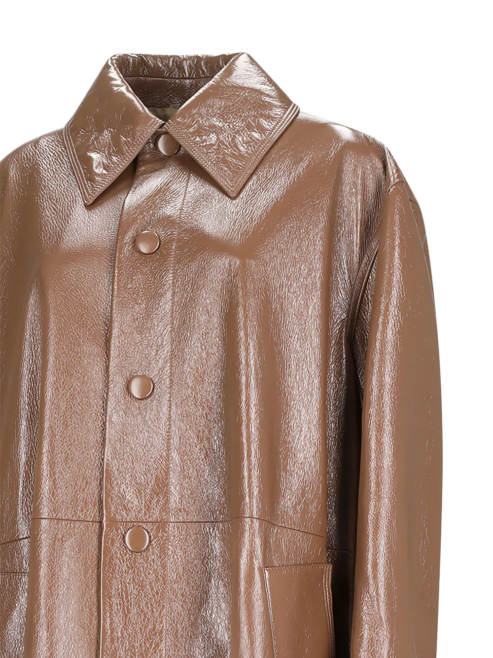Jil Sander Long-sleeved Windbreaker In Brown