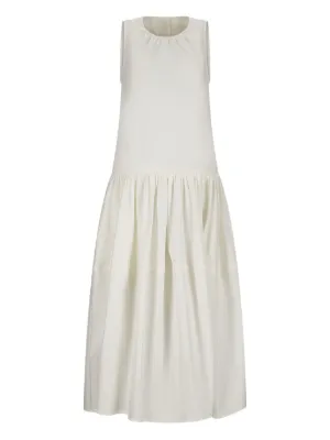 jil sander 白いノースリーブドレスS JIL SANDER（ジル・サンダー）ワンピース・ドレス - FARFETCH