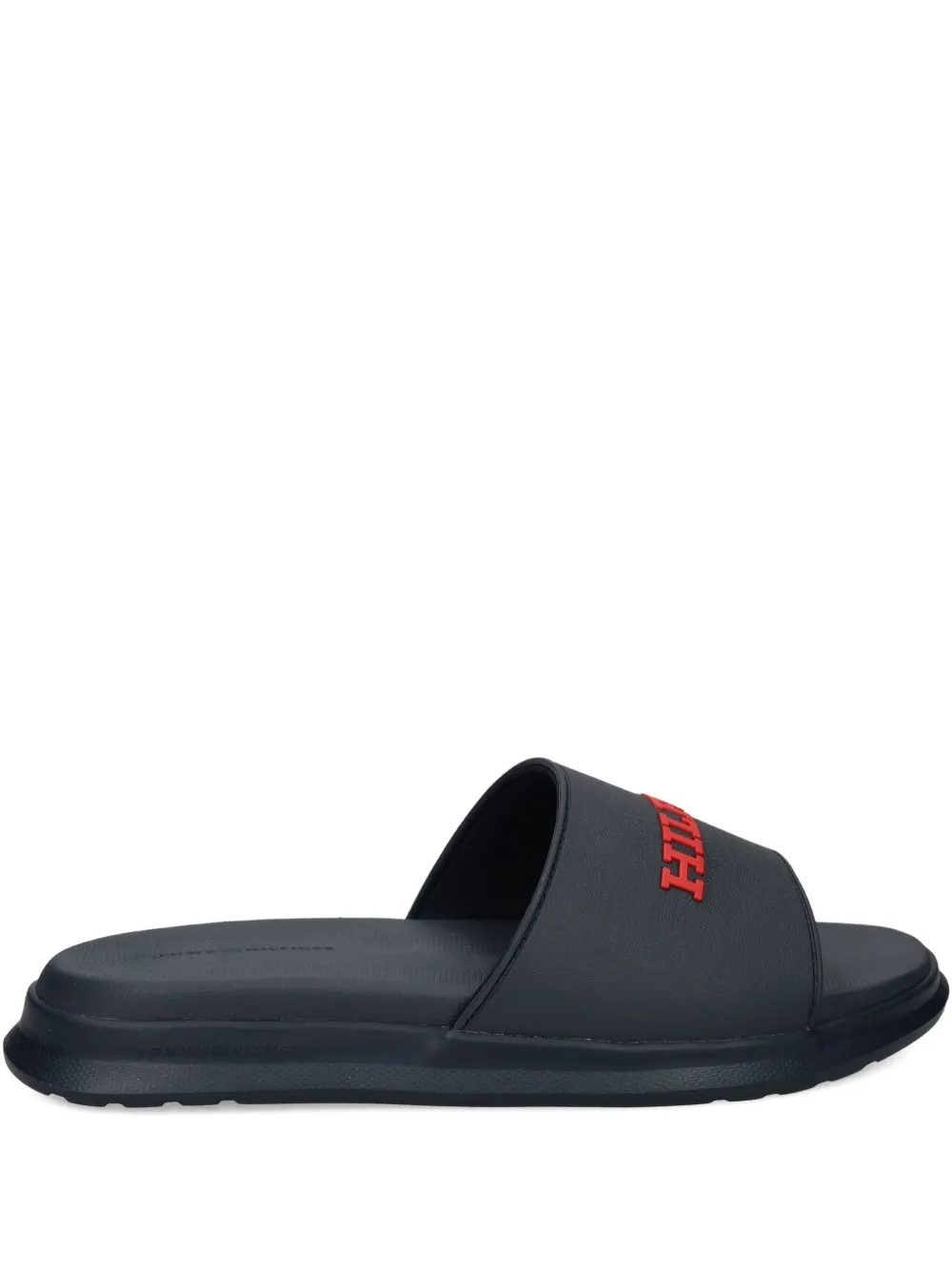 Tommy Hilfiger logo-embossed slides | Blau | Image 1