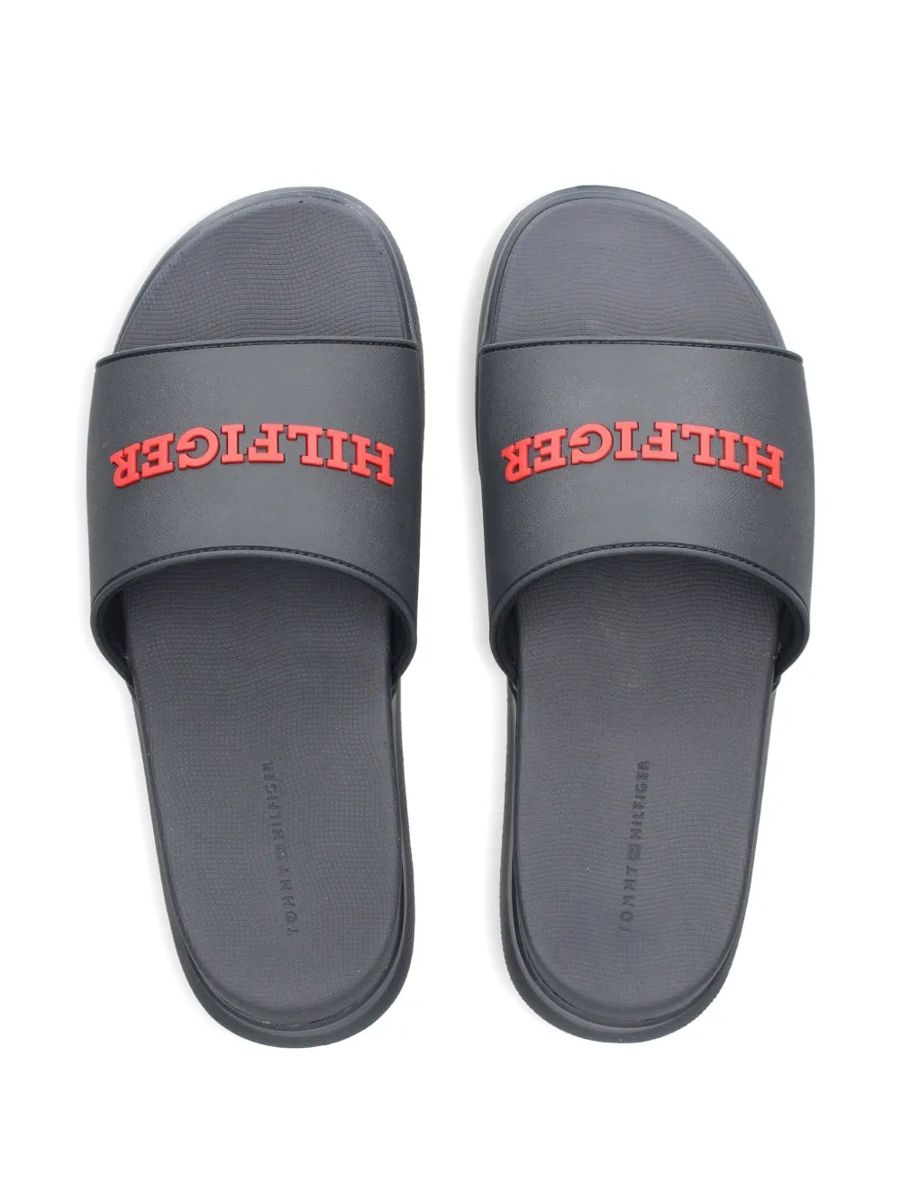 Tommy Hilfiger logo-embossed slides Blue