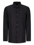 Zegna long-sleeve button-up shirt - Black