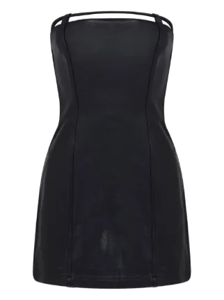 david koma leather dress David Koma, Corset patent leather midi dress, Women, Black, US 6, Dresses