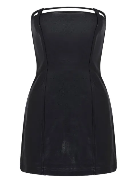 David Koma pocket-detail leather mini dress