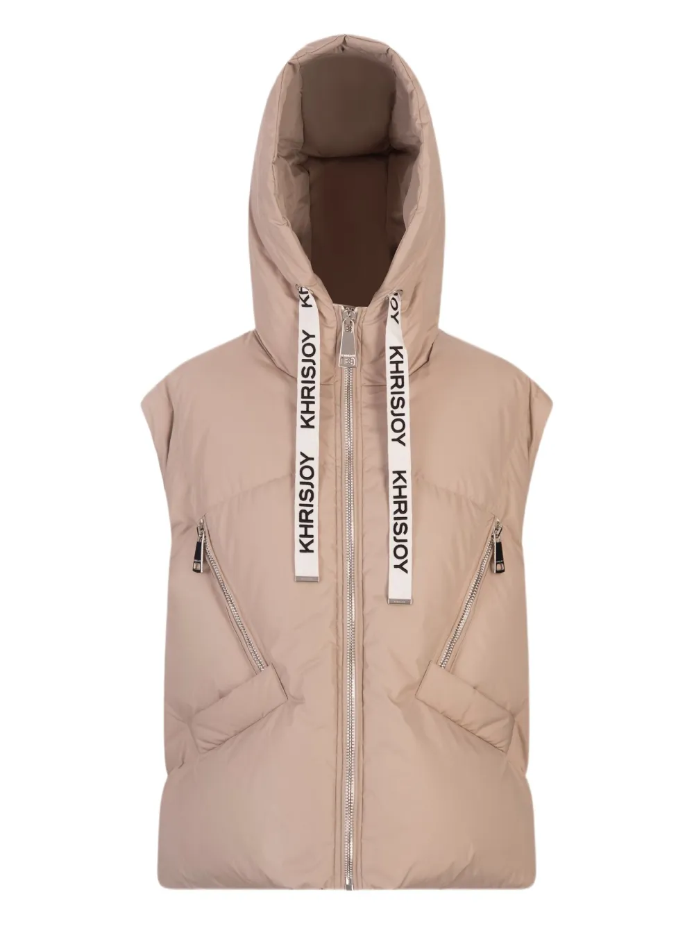 Khrisjoy Bodywarmer met capuchon Beige