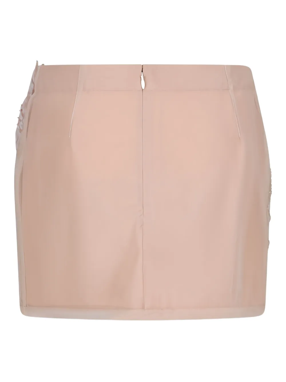 DES PHEMMES rose-embellished mini skirt - Roze
