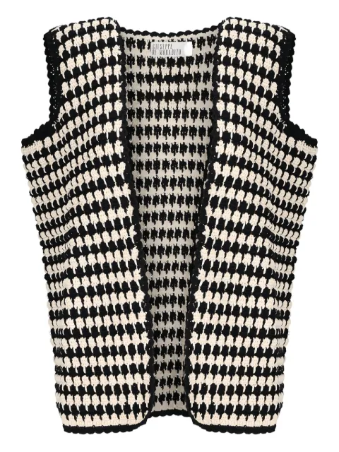 Giuseppe Di Morabito crochet open-front gilet