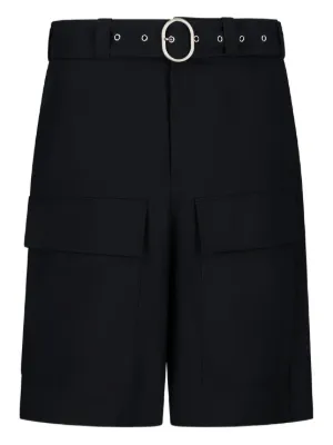 JIL SANDER ジルサンダー ショートパンツ ハーフパンツ ４８ JIL SANDER ジルサンダー （JIL SANDER） ロゴ コットン ハーフ