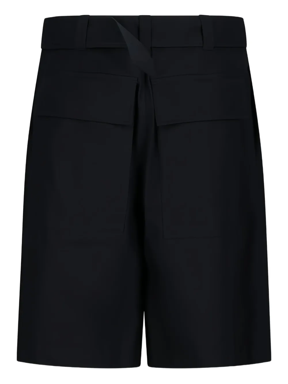 Jil Sander belted shorts - Blauw