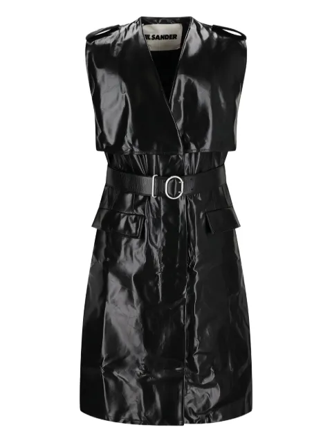 Jil Sander sleeveless belted coat