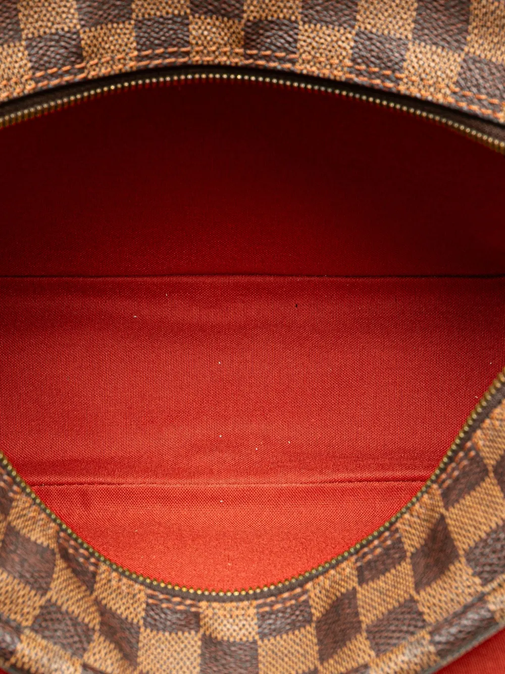 Pre-owned Louis Vuitton 2003 Damier Ebene Naviglio Crossbody Bag In Brown
