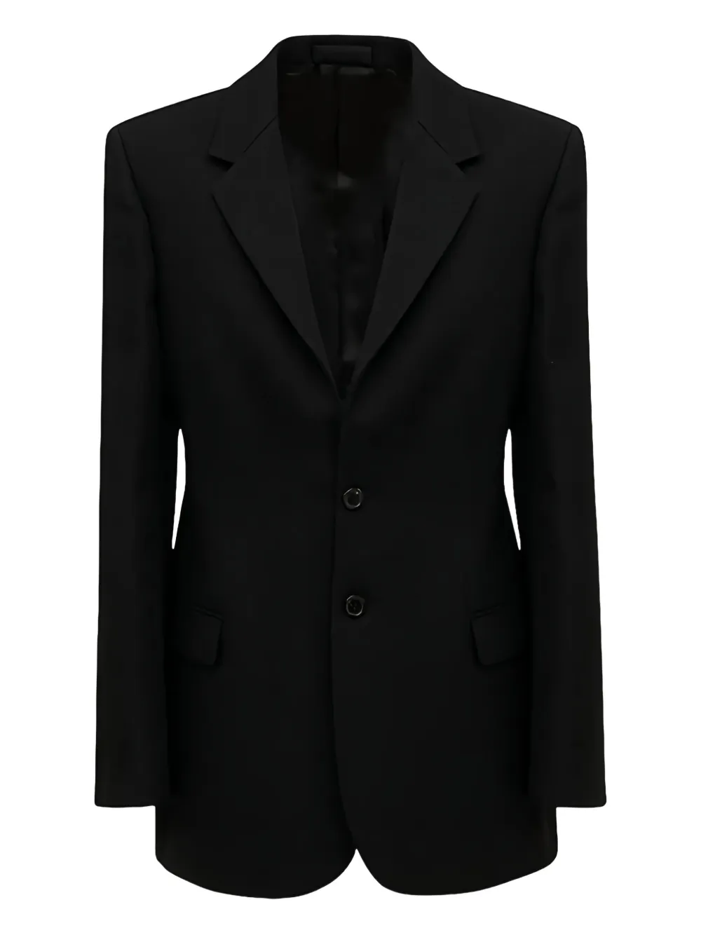 Wardrobe.nyc Three-button Notch-lapel Blazer In Black