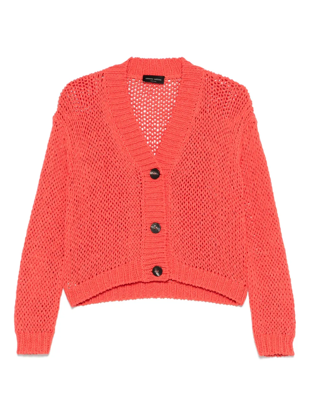 open-knit cardigan
