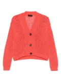 Roberto Collina open-knit cardigan - Red