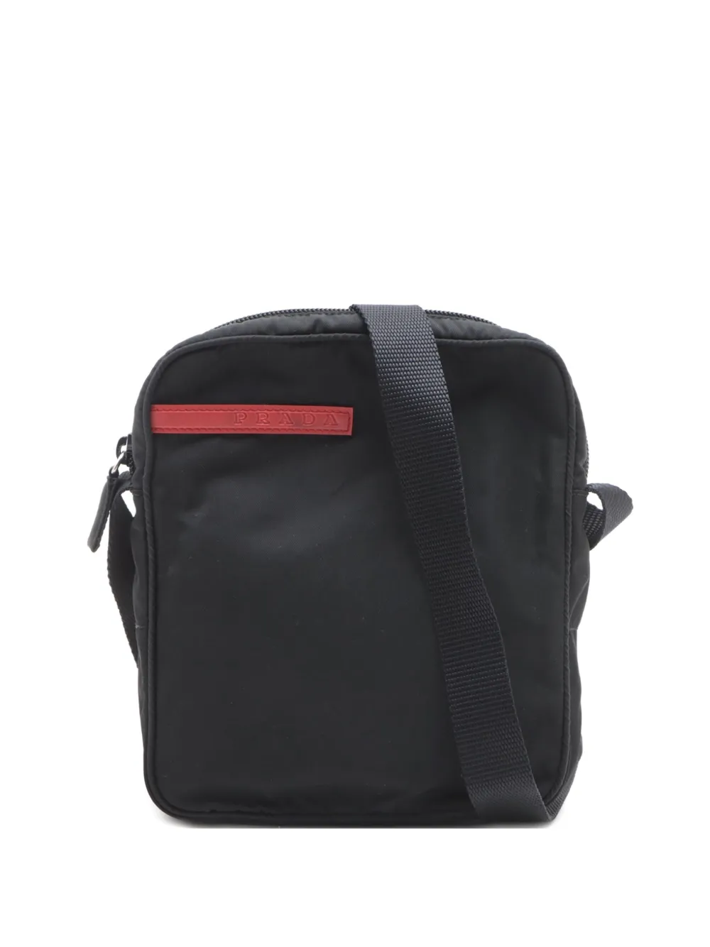 Prada Pre-Owned 2000-2010 ロゴ メッセンジャーバッグ | ブラック | Image 1